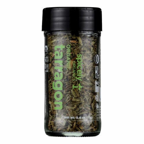 Spicely Organics - Organic Tarragon - Case of 3 - 0.4 oz. Perspective: front