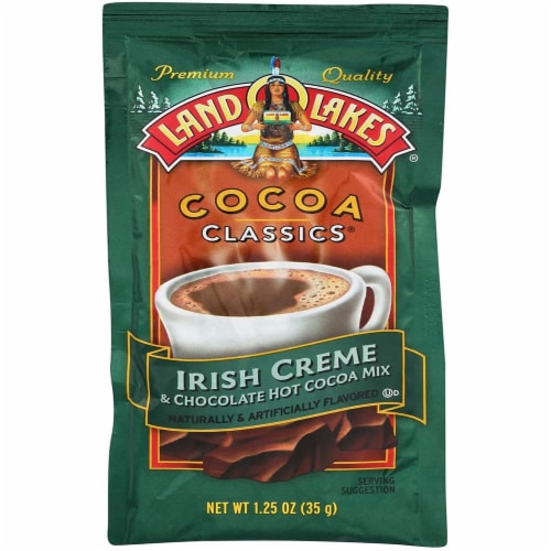 Land O Lakes Cocoa Classic Mix - Irish Creme and Chocolate - 1.25 oz - Case of 12 Perspective: front