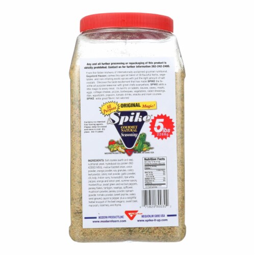 Modern Products Spike Gourmet Natural Seasoning - Single Bulk Item - 5LB Perspective: front