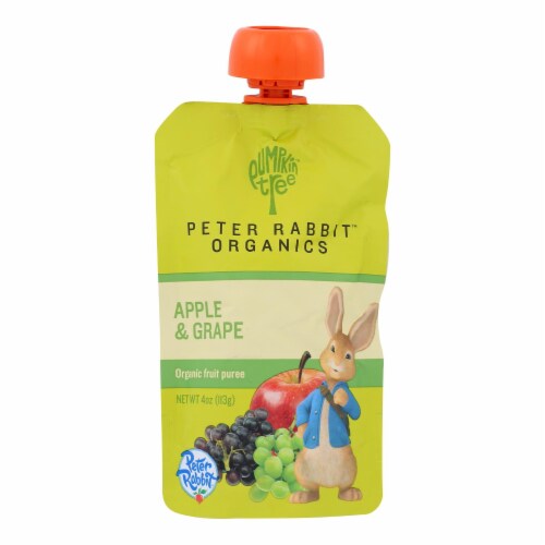 Peter Rabbit Organics Fruit Snacks - Apple and Grape - Case of 10 - 4 oz. Perspective: front