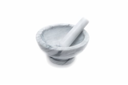 Marble Mortar and Pestle Large Perspective: front