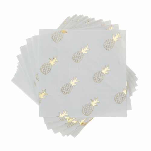 Pineapple Crush Cocktail Napkin Perspective: front