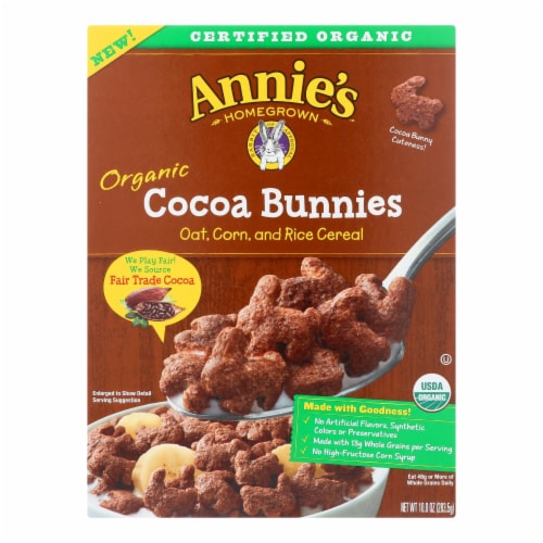 Annie's™ Cocoa Bunnies Organic Cereal Perspective: front
