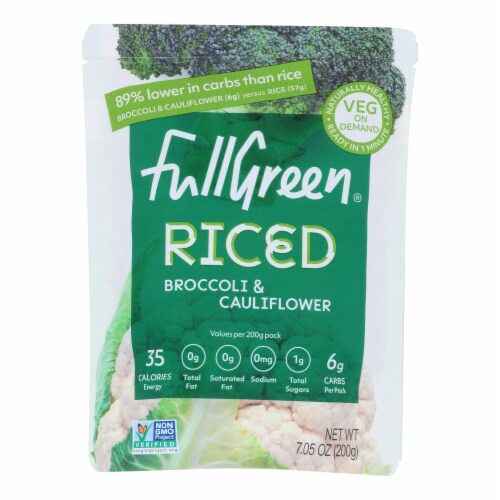Fullgreen - Riced Veg Brocc/cauliflwr - Case of 6-7.05 oz. Perspective: front