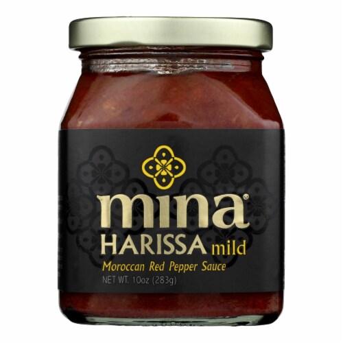 Mina's Mild Harissa Sauce - Case of 12 - 10 oz. Perspective: front