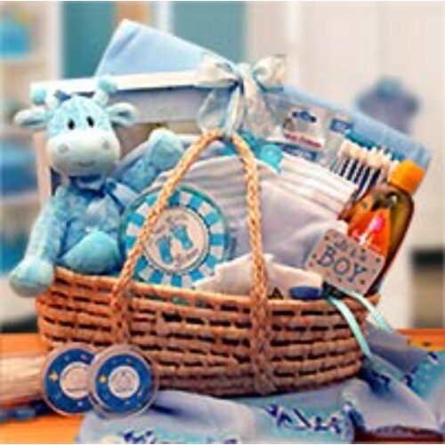 Our Precious Baby New Baby Carrier -Blue  - baby bath set -  baby boy gift basket Perspective: front