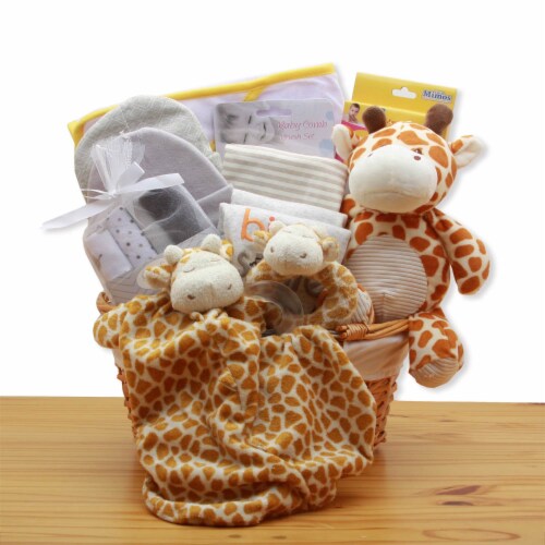 Jungle Safari New Baby Gift Basket Yellow baby bath set new