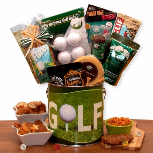 Fore! Golfers Gift Pail - Father's Day Gift Perspective: front