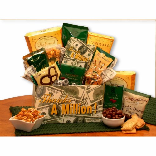 Thanks A Million Deluxe Care Package - Thank you gift Perspective: front