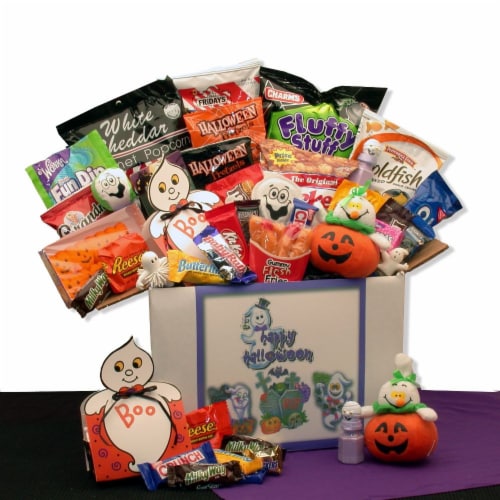 Halloween Boo Box Care Package- halloween gift basket Perspective: front
