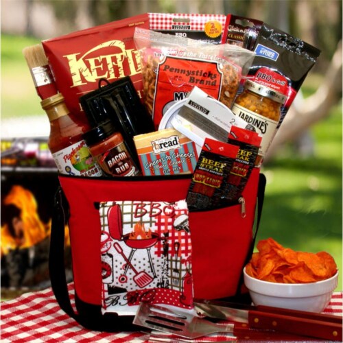 Sweets and Treats Gift Basket - gourmet gift basket Perspective: front