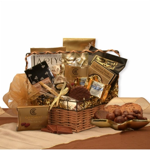 Chocolate Treasures Gourmet Gift Basket Perspective: front