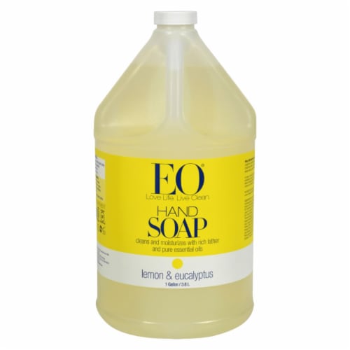 EO Products Liquid Hand Soap Lemon and Eucalyptus 1 Gallon 1