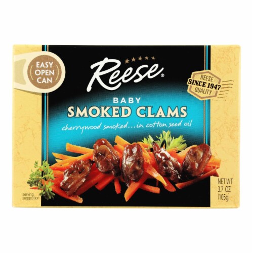 Reese Baby Clams - Smoked - 3.66 oz - Case of 10 Perspective: front