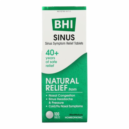 BHI - Sinus Relief - 100 Tablets Perspective: front