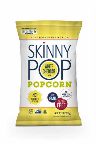 Skinnypop White Cheddar Popcorn Perspective: front