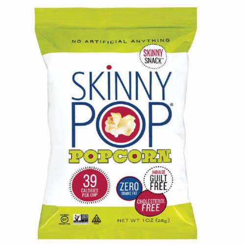 SkinnyPop Cholesterol Free Popcorn Perspective: front