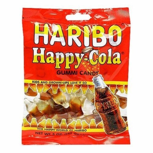 Haribo Happy-Cola Gummies Bag, 5 oz Perspective: front