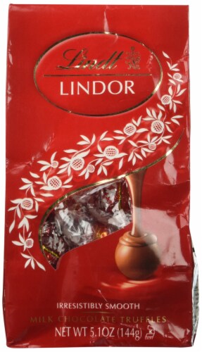 Lindt Lindor Milk Chocolate Truffle Ball - 5.1 Ounce Perspective: front