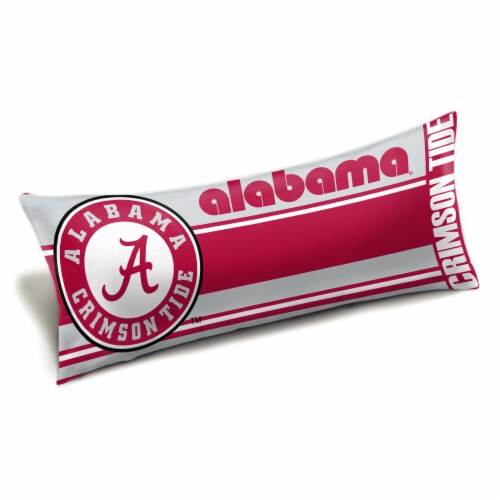 Alabama OFFICIAL Collegiate Seal Body Pillow Perspective: front