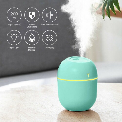 plain Black)car Diffuser Humidifier Aromatherapy Essential Oil