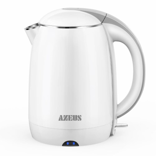 1500W Electric Kettle, BPA Free Double Wall Water Kettle with 304 Stainless Steel, 1.8L Perspective: front