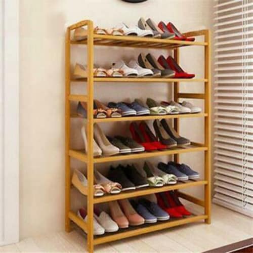 9 Tiers Shoe Rack Metal Shoe Storage Shelf Free Standing Large Shoe Stand  with 2 Hooks for, 1 unit - Kroger