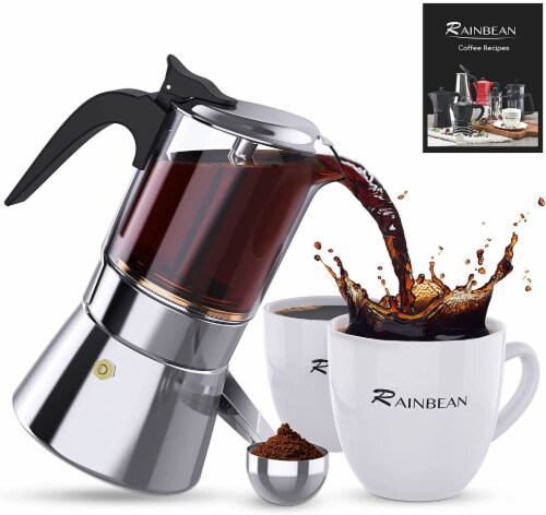 Expresso Maker, Moka Pot, Stovetop Coffee Makers, Stainless Steel Coffee  Maker, 1 Pack - Foods Co.