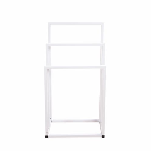 Metal Bathroom Shelves - Black or White Metal Finish