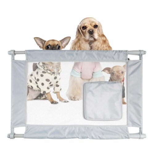 Porta Gate Travel Collapsible And Adjustable Folding Pet Cat Dog Gate Grey 1 PACK Mariano s