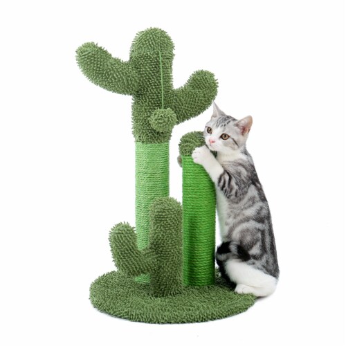 Post Cactus Cat Scratcher Featuring with 3 Scratching Poles and