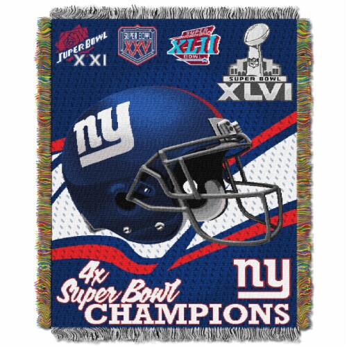 NY Giants OFFICIAL National Football League, Commemorative 48 x 60