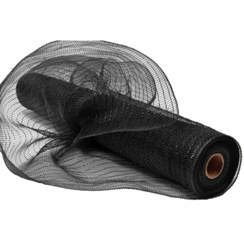 10 x 10 YDS Deco Mesh Ribbon For Wedding Christmas Decorations Mesh Roll -  Black, 1 Pack - Fry's Food Stores