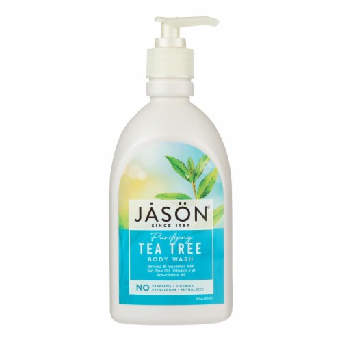 Jason Natural Products - Body Wash Tea Tree - 1 Each-16 FZ Perspective: front