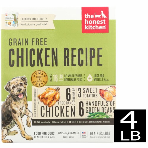 The Honest Kitchen Force - Grain Free Chicken Dog Food - 4 lb., 1 Pack ...