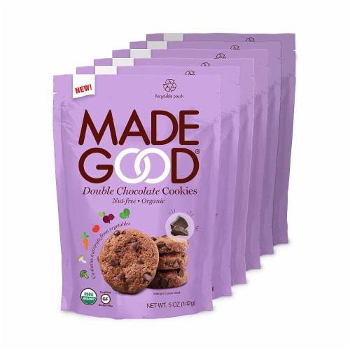 Made Good - Cookies Double Chocolate - Case of 6-5 OZ Perspective: front