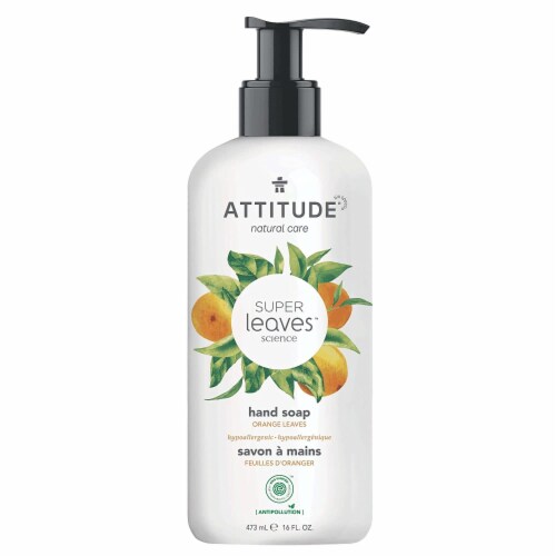 Attitude - Hand Soap Orange Leaves - 1 Each-16 OZ Perspective: front