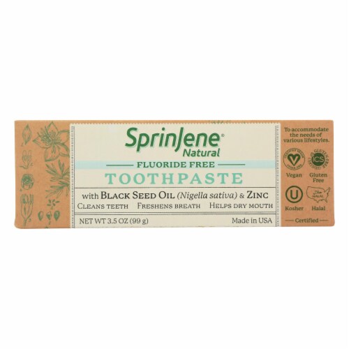 Sprinjene Natural - Toothpaste W/o Fluoride - 1 Each - 3.5 OZ Perspective: front