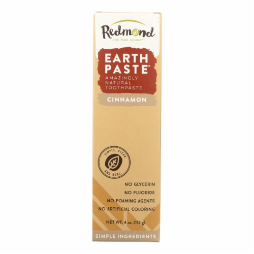 Redmond Trading Company Earthpaste Natural Toothpaste Cinnamon - 4 oz Perspective: front