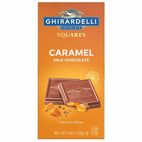Ghirardelli - Bar Milk Chocolate Caramel - Case of 10-4.8 OZ Perspective: front