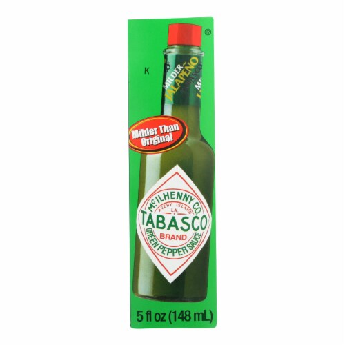 Mcilhenny Co. Tabasco Brand Green Pepper Sauce - Case of 12 - 5 OZ Perspective: front