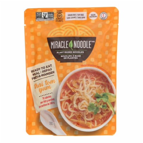 Miracle Noodle - Ready To Eat Meal Thai Tom Yum - Case of 6-9.9 OZ Perspective: front