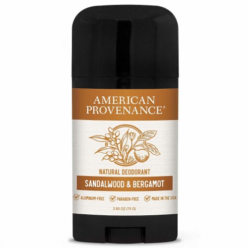 American Provenance - Deodorant Sandlewood Brgamot - 1 Each-2.65 OZ Perspective: front