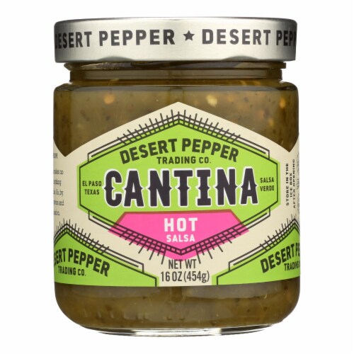Desert Pepper Trading - Salsa - Cantina - Hot - Green - Case of 6 - 16 oz Perspective: front