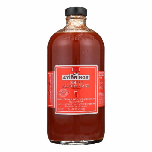 Stirrings Cocktail Mixer - Bloody Mary - Case of 6 - 750 ml Perspective: front