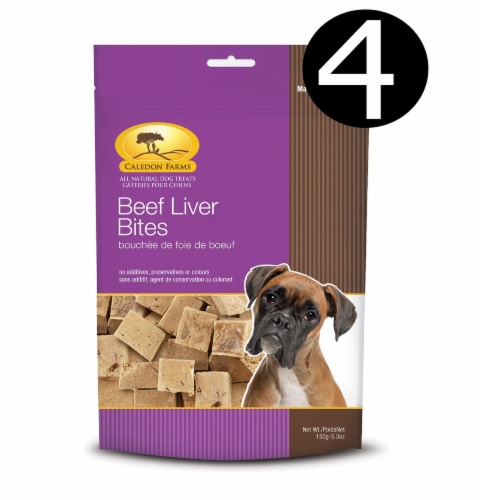 Caledon Farms - Dog Trt Beef Liver Bites - Case of 4-5.3 OZ Perspective: front