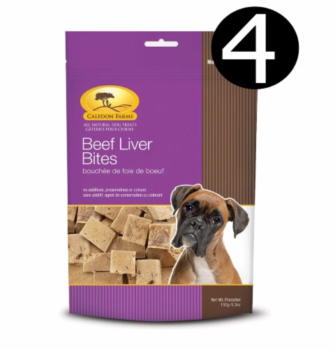 Caledon Farms - Dog Trt Beef Liver Bites - Case of 4-5.3 OZ Perspective: front