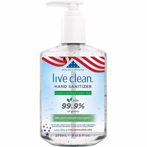 Live Clean - Sanitizer Hand - 1 Each-8 FZ Perspective: front