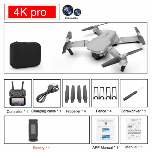 drone quadcopter 4k dual camera