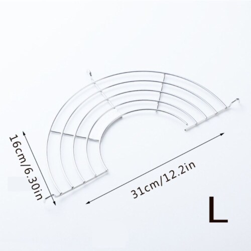 Department Store 1pc; 304 Semicircular Oil Draining Rack Frying Rack Kitchen Rack (SilverL), 1